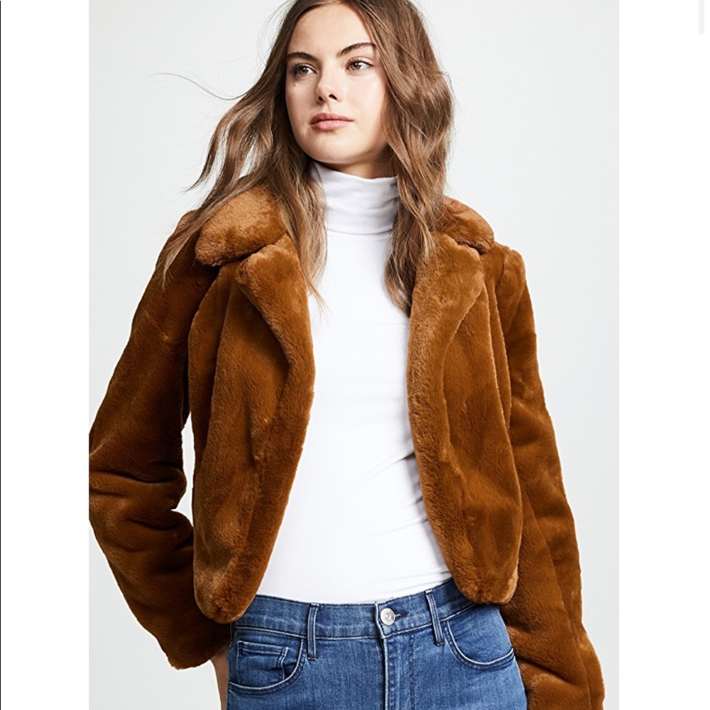 Like new faux fur blank nyc jacket